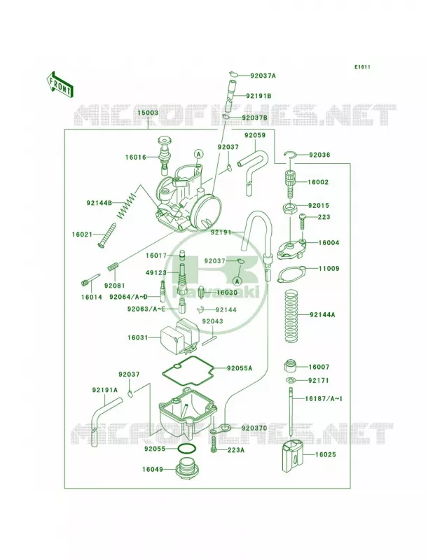 Carburetor Kawasaki MOTOS 100 2001 KX100  KX100-D1