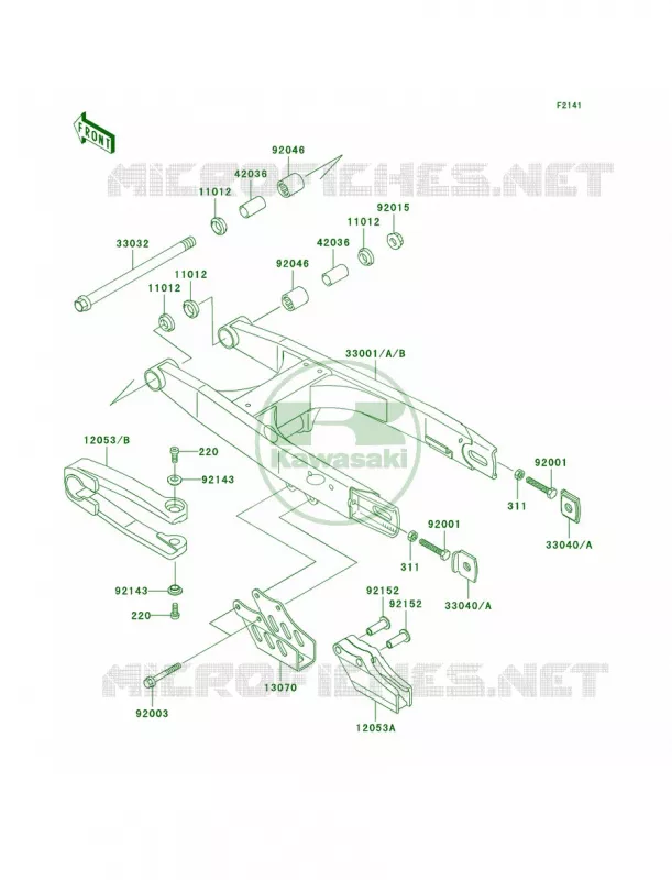 Swingarm Kawasaki MOTOS 65 2001 KX65  KX65-A2