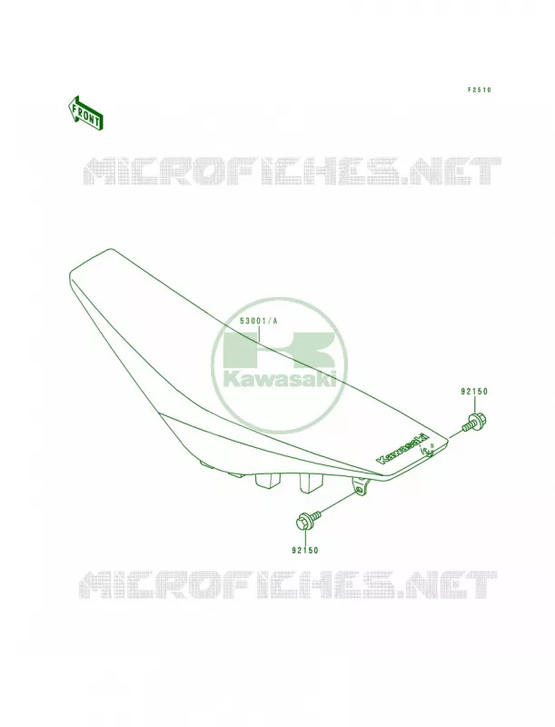 Seat Kawasaki MOTOS 250 2000 KX250  KX250-L2