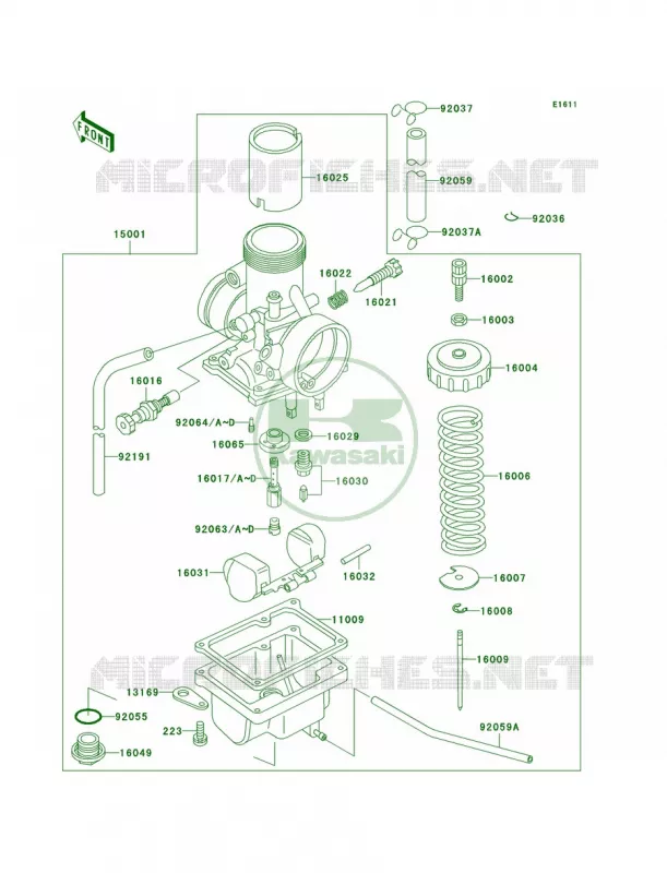 Carburetor Kawasaki MOTOS 60 2000 KX60  KX60-B16