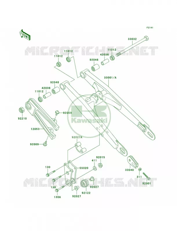 Swingarm Kawasaki MOTOS 60 2000 KX60  KX60-B16
