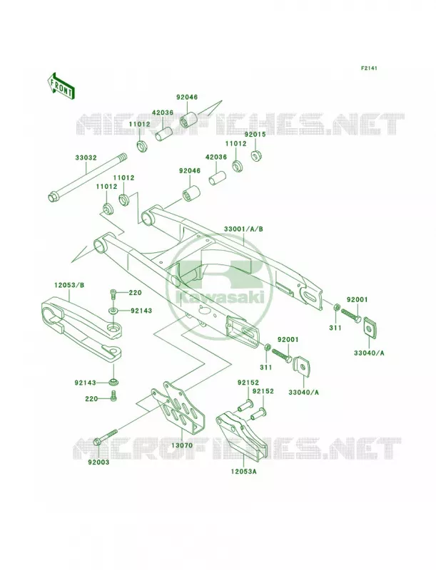 Swingarm Kawasaki MOTOS 65 2000 KX65  KX65-A1