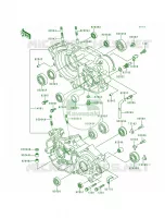 Crankcase voor Kawasaki KX250 1999