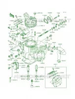 Cylinder HeadCylinder voor Kawasaki KX250 1999