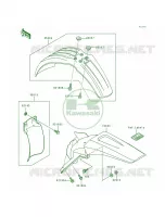 Fenders voor Kawasaki KX250 1999