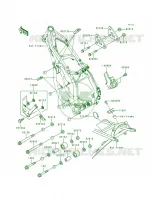 Frame Fittings voor Kawasaki KX250 1999