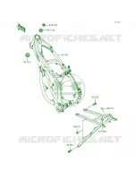 Frame voor Kawasaki KX250 1999