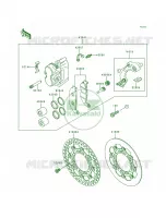 Front Brake voor Kawasaki KX250 1999