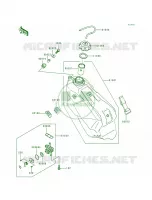 Fuel Tank voor Kawasaki KX250 1999