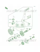 Kickstarter Mechanism voor Kawasaki KX250 1999