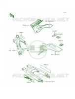 Labels voor Kawasaki KX250 1999