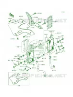 Radiator voor Kawasaki KX250 1999