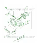 Rear Hub voor Kawasaki KX250 1999