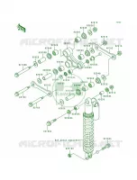 Rear Suspension voor Kawasaki KX250 1999
