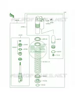 Shock Absorbers voor Kawasaki KX250 1999