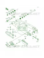 Swingarm voor Kawasaki KX250 1999
