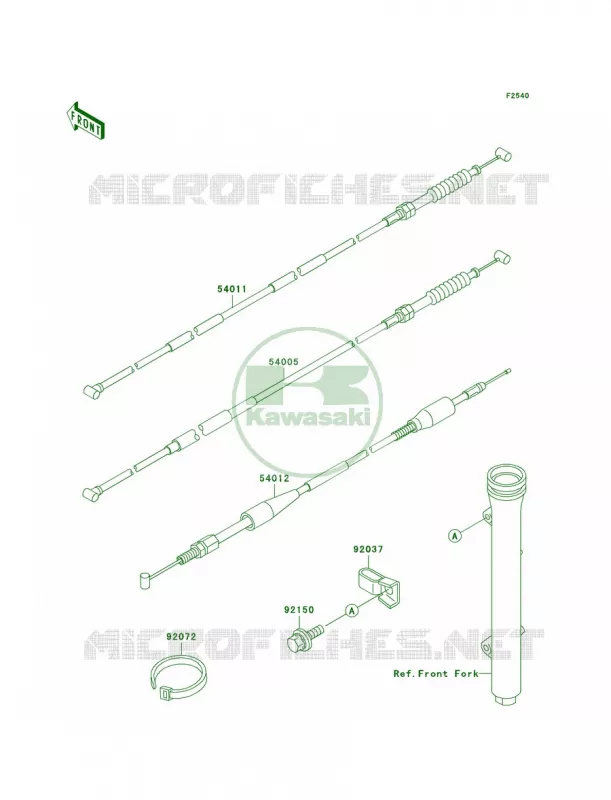 Cables Kawasaki MOTOS 60 1999 KX60  KX60-B15