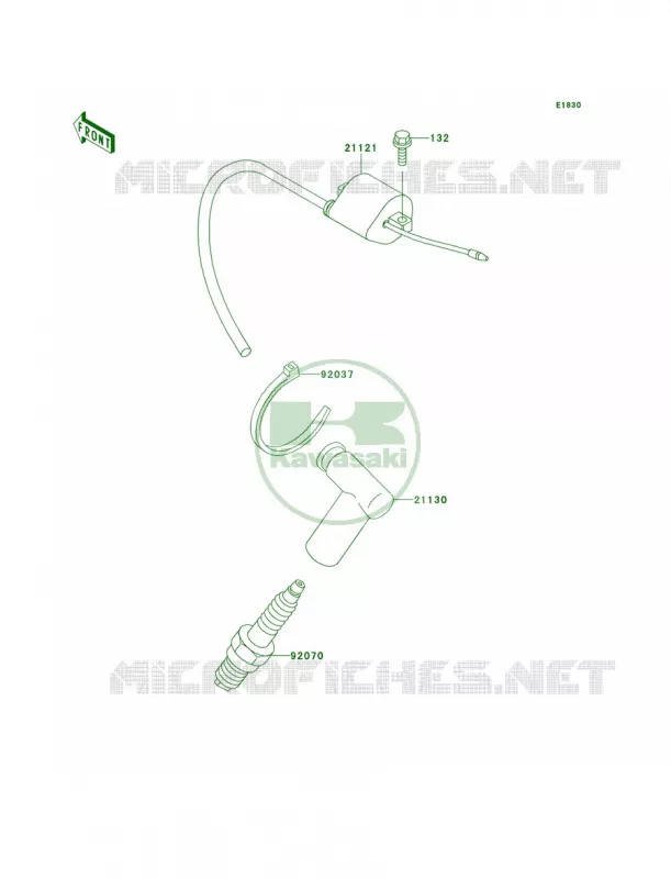 Ignition System Kawasaki MOTOS 100 1998 KX100  KX100-C1