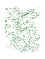 Engine Covers voor Kawasaki KX125 1998