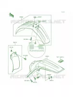 Fenders voor Kawasaki KX125 1998