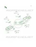 Footrests voor Kawasaki KX125 1998