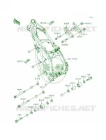Frame Fittings voor Kawasaki KX125 1998