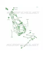 Frame voor Kawasaki KX125 1998
