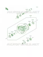 Front Hub voor Kawasaki KX125 1998