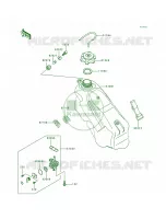 Fuel Tank voor Kawasaki KX125 1998