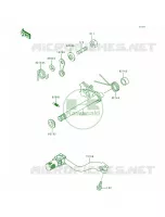 Gear Change Mechanism voor Kawasaki KX125 1998