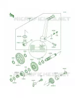 Kickstarter Mechanism voor Kawasaki KX125 1998