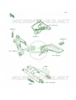 Labels voor Kawasaki KX125 1998