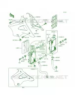 Radiator voor Kawasaki KX125 1998