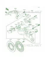 Rear Brake voor Kawasaki KX125 1998