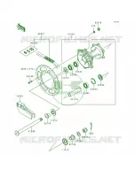 Rear Hub voor Kawasaki KX125 1998