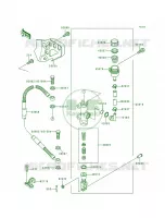 Rear Master Cylinder voor Kawasaki KX125 1998