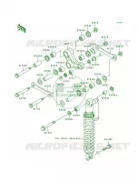 Rear Suspension voor Kawasaki KX125 1998