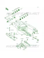 Swingarm voor Kawasaki KX125 1998