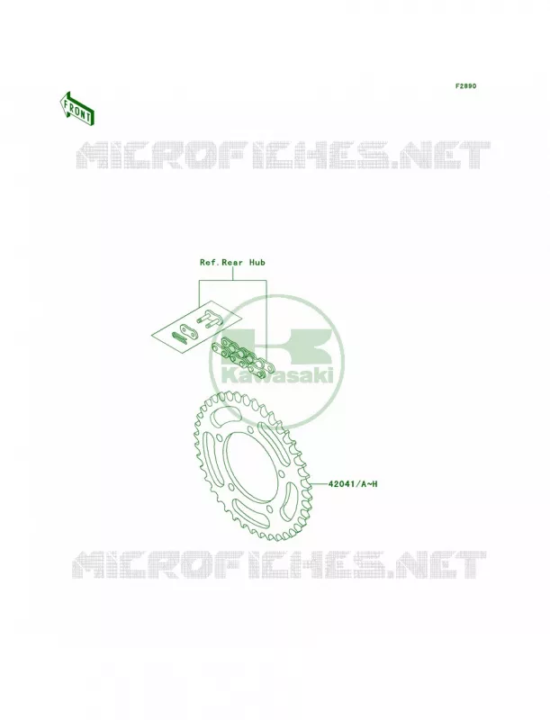 Optional Parts Kawasaki MOTOS 60 1998 KX60  KX60-B14