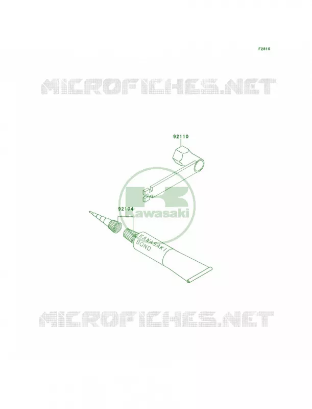 Owner's Tools Kawasaki MOTOS 60 1998 KX60  KX60-B14