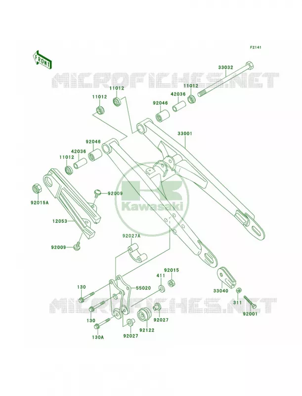 Swingarm Kawasaki MOTOS 60 1998 KX60  KX60-B14