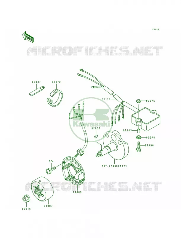 Generator Kawasaki MOTOS 100 1997 KX100  KX100-B7