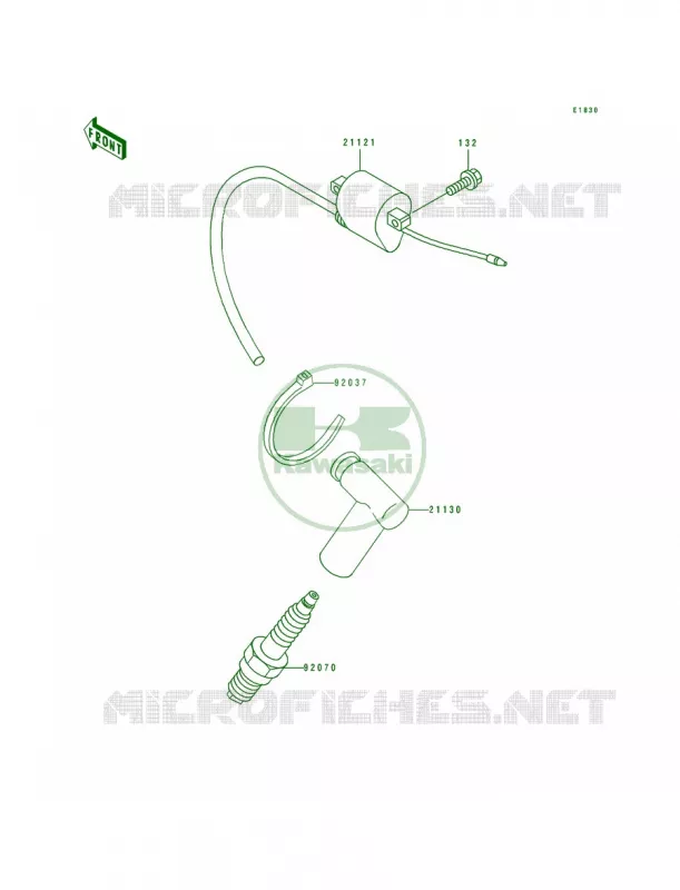 Ignition System Kawasaki MOTOS 100 1997 KX100  KX100-B7