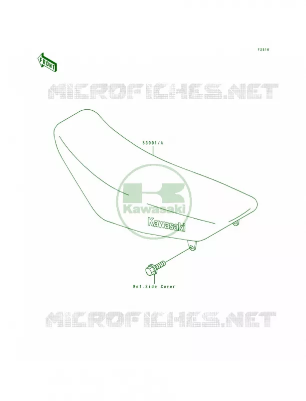 Seat Kawasaki MOTOS 100 1997 KX100  KX100-B7