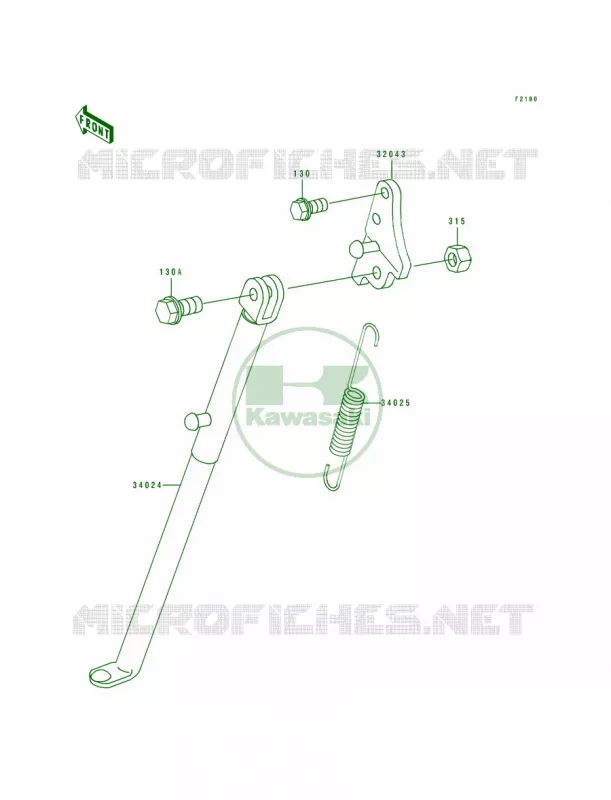 Stands Kawasaki MOTOS 100 1997 KX100  KX100-B7