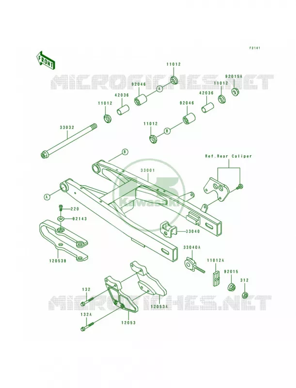 Swingarm Kawasaki MOTOS 100 1997 KX100  KX100-B7