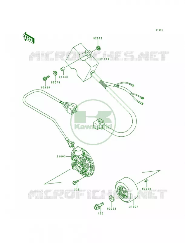 Generator Kawasaki MOTOS 125 1997 KX125  KX125-K4