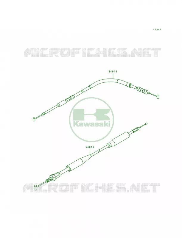 Cables Kawasaki MOTOS 500 1997 KX500  KX500-E9