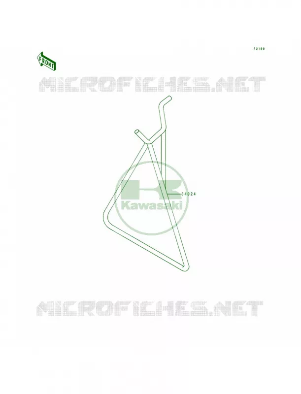 Stands Kawasaki MOTOS 500 1997 KX500  KX500-E9