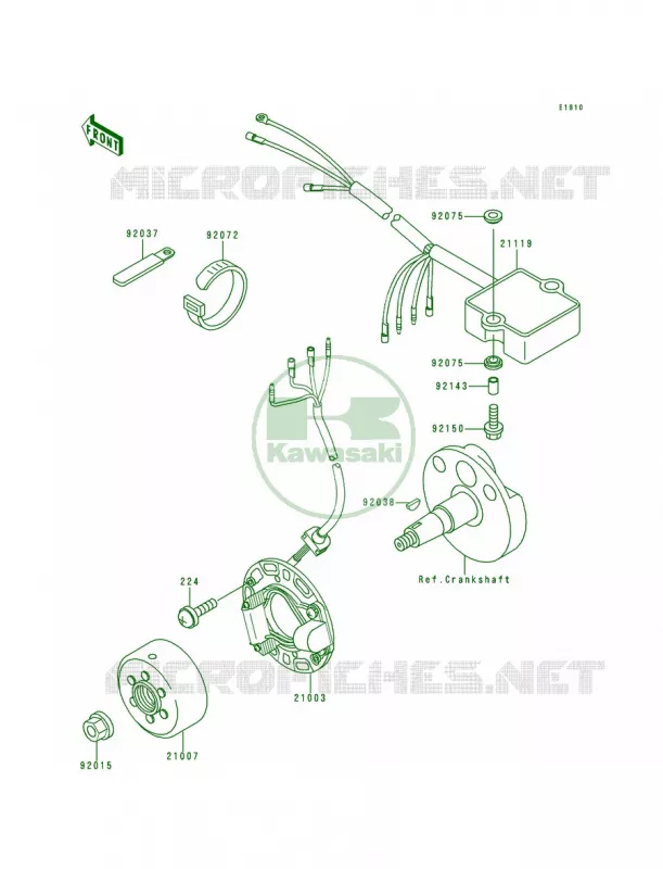 Generator Kawasaki MOTOS 80 1997 KX80  KX80-R7